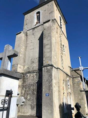 Rénovation du clocher d'une église à Tarbes