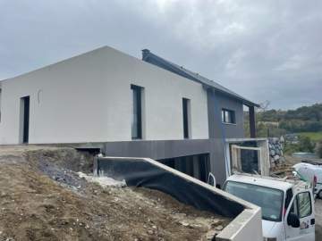 Crépis sur façade à Lannemezan