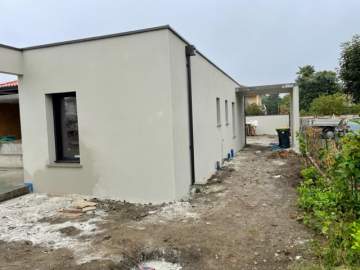 Réalisation d'une façade à Lourdes