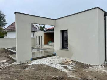 Réalisation d'une façade à Lourdes