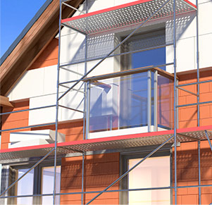 Rénovation de façade pour pavillon